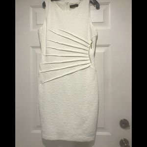 Women's Sunburst Pleated Zip-Trim Ponte Knit Sheat